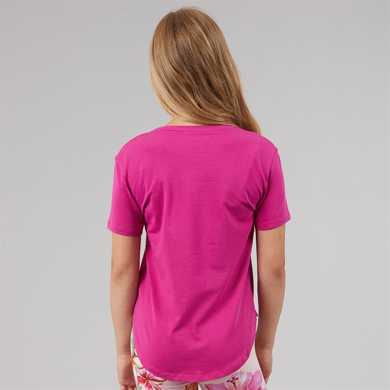 Guess Girls High Low T-Shirt Purple Dragonfruit