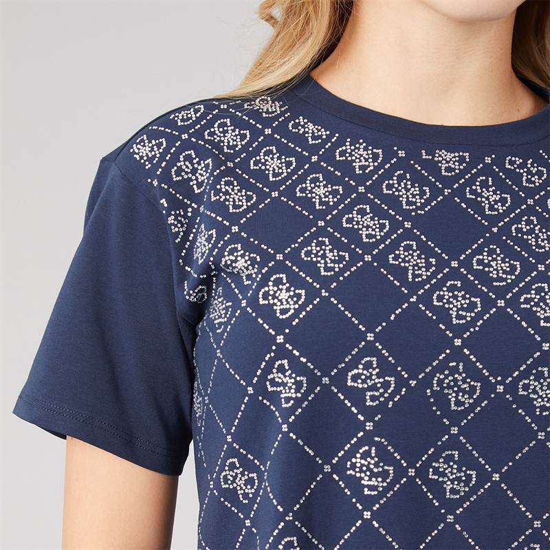 Guess Girls Boxy T-Shirt Suiting Blue