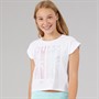 Guess Girls Midi Boxy T-Shirt Pure White