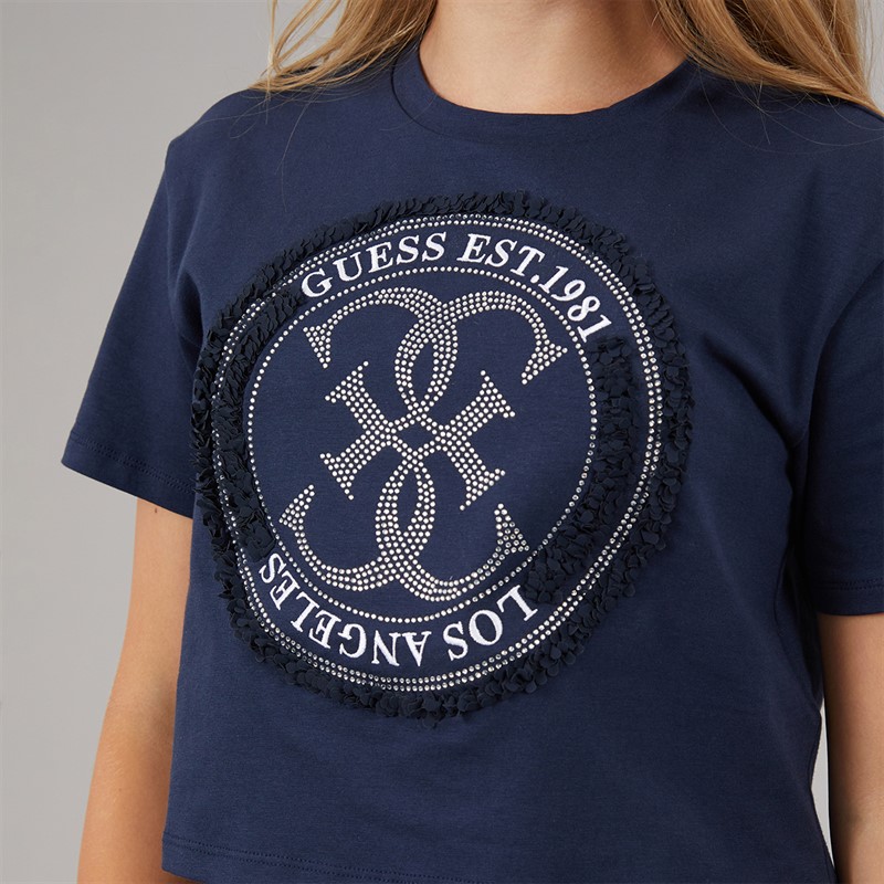 Guess Girls Midi T-Shirt Suiting Blue