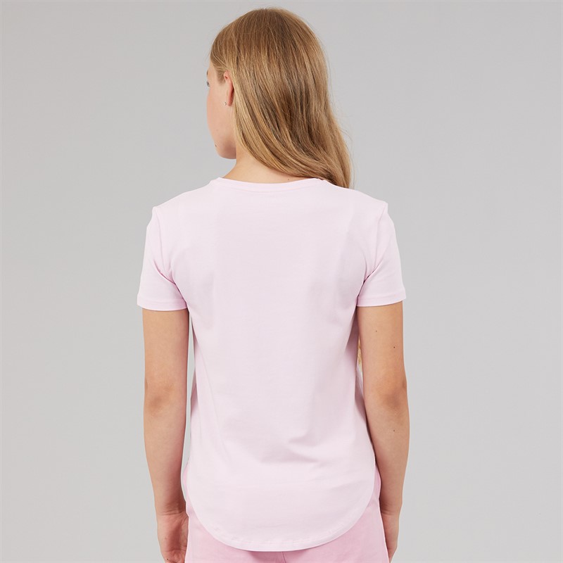 Guess Girls High Low T-Shirt Taffy Rose