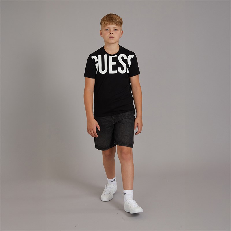 Guess Boys Minime T-Shirt Jet Black A996