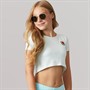 Guess Mädchen Crop T-Shirt Peaceful Green