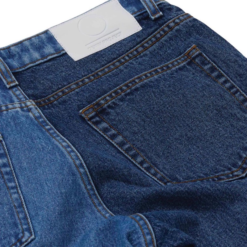 Denim Project Heren Classic Dad Denim shorts Lichtblauw