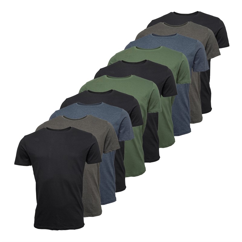 Denim Project Herren T-Shirts 10er Pack Mehrfarbig