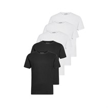 Denim Project lot de 5 t-shirts blancs/noirs homme