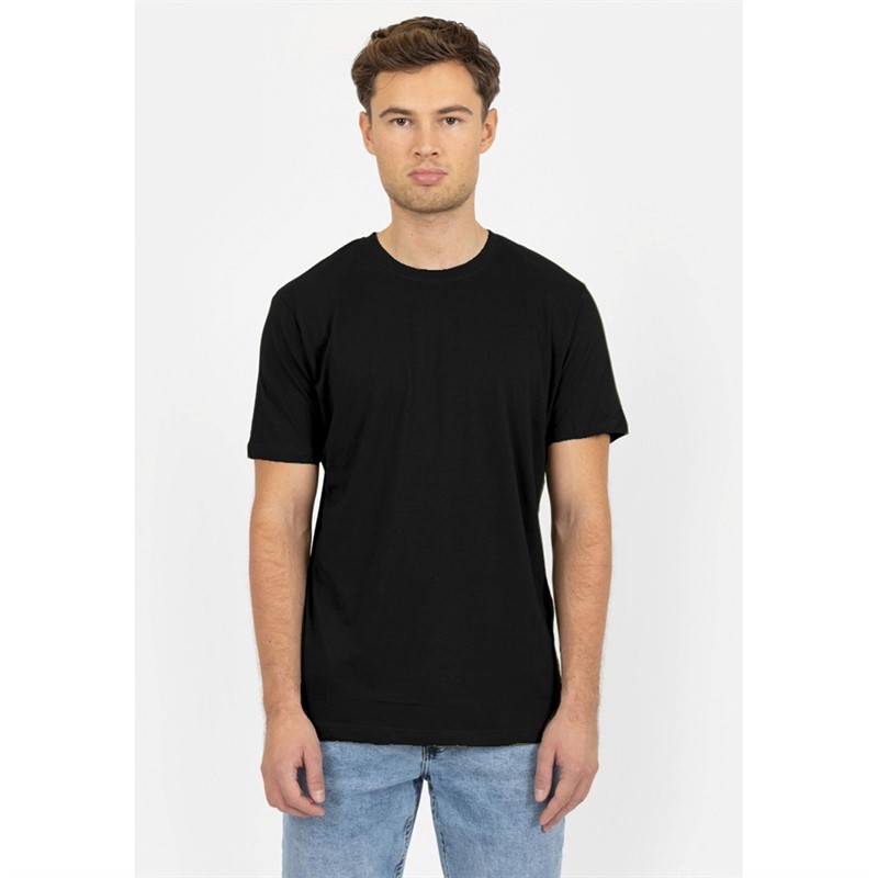 Denim Project T-Shirts Herren 5er Pack Schwarz 001