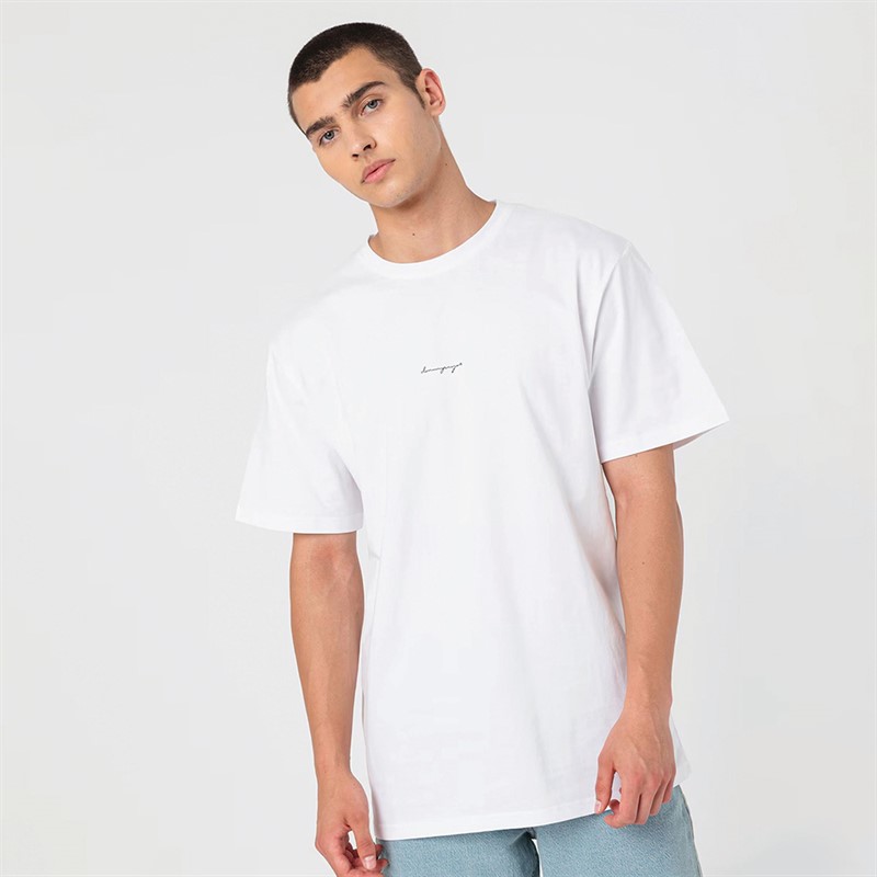 Denim Project Heren Negroni T-Shirt 130 Optic White