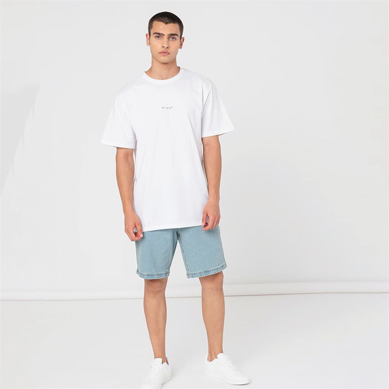 Denim Project Heren Negroni T-Shirt 130 Optic White