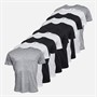 Denim Project Heren Set van 10 T-shirts Zwart / Wit / Licht Grijs Gemêleerd