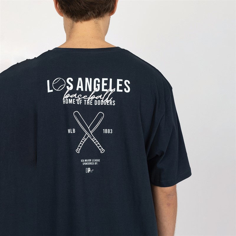 Denim Project T-shirt Homme Los Angeles 578 Bleu Carbone