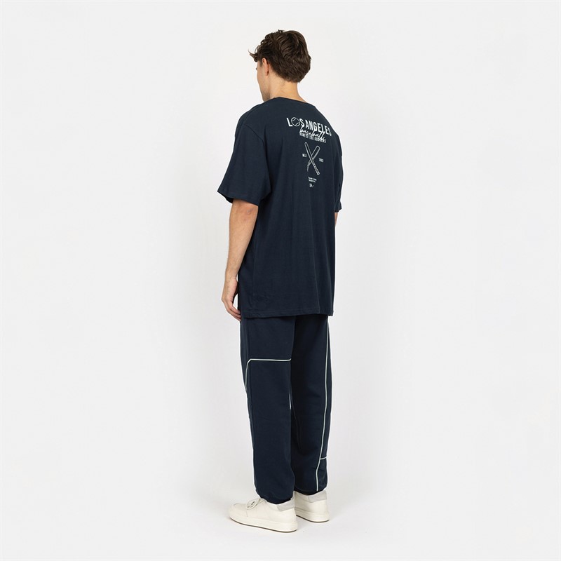 Denim Project T-shirt Homme Los Angeles 578 Bleu Carbone