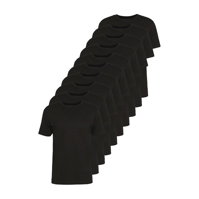 Denim Project Herre Ti Pakke T-shirts 001 Sort