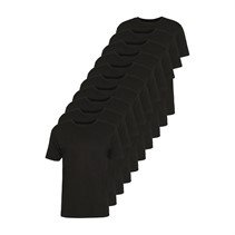 Denim Project Herren Zehnerpack T-Shirts 001 Schwarz