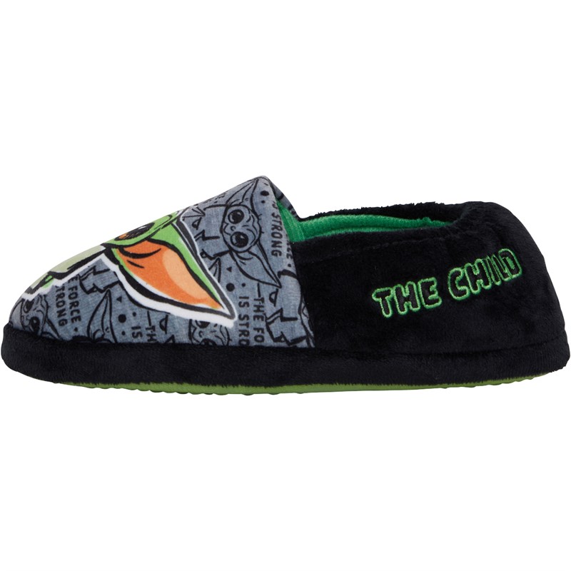 Mandalorian Boys Huxley Slippers Black/Multi