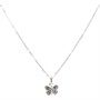 Eternity Cubic Zirconia Womens Necklace Silver