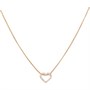 Eternity Cubic Zirconia Womens Necklace Gold