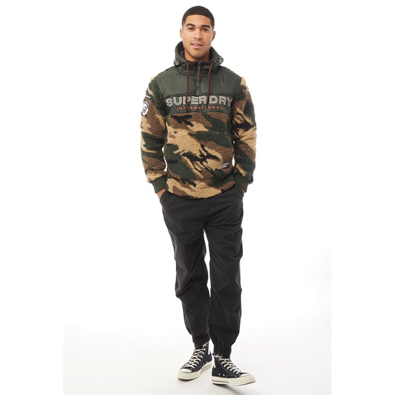 Superdry Heren UTL Parachute Grip Broek Zwart