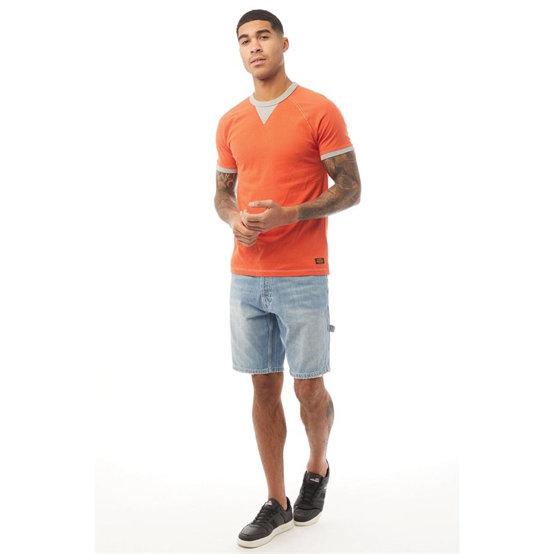 Superdry Heren Earl Worker Denim Short Blauw