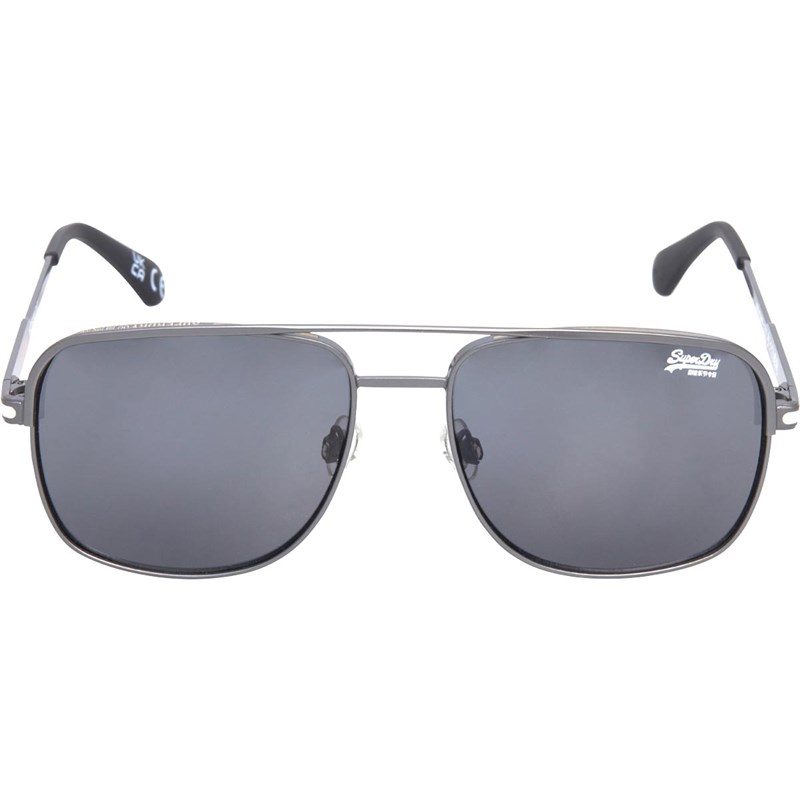 Superdry Męskie Miami Okulary Przeciwsłoneczne Czarny