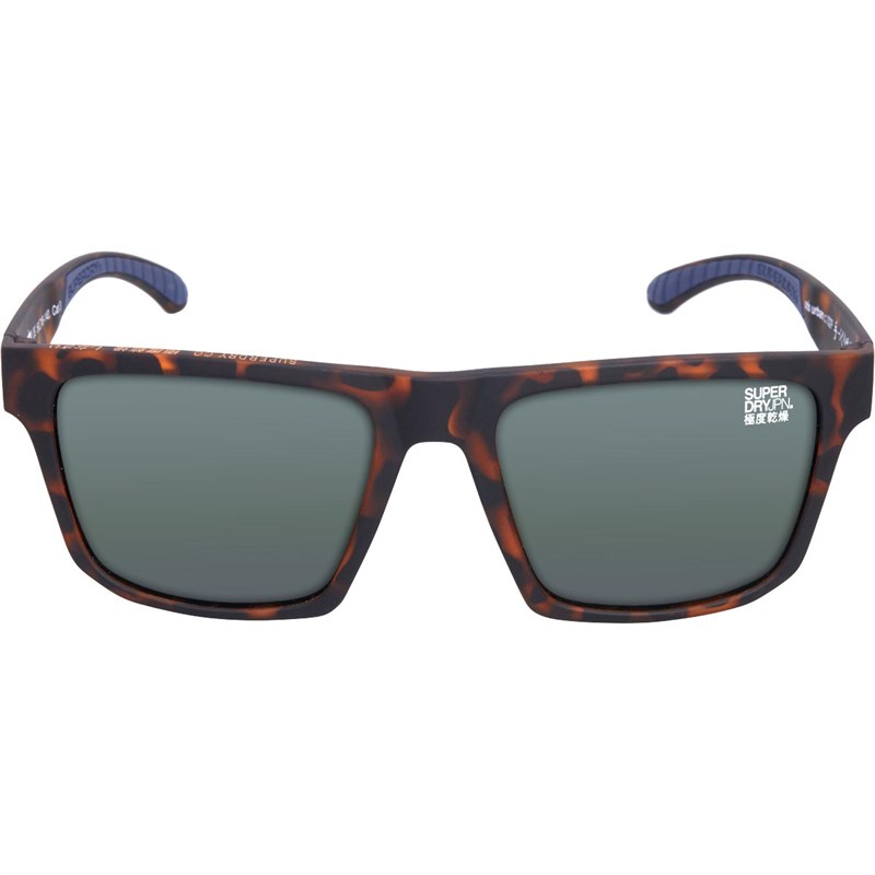 Superdry Męskie Urban Okulary Przeciwsłoneczne Brązowy ze Zwierzęcym Nadrukiem