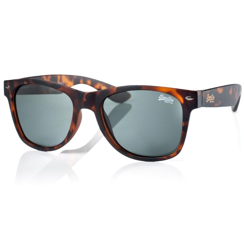 Superdry Herrer Alfie Solbriller Brunt Dyretryk