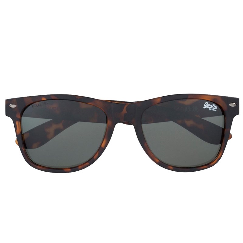 Superdry Herrer Alfie Solbriller Brunt Dyretryk