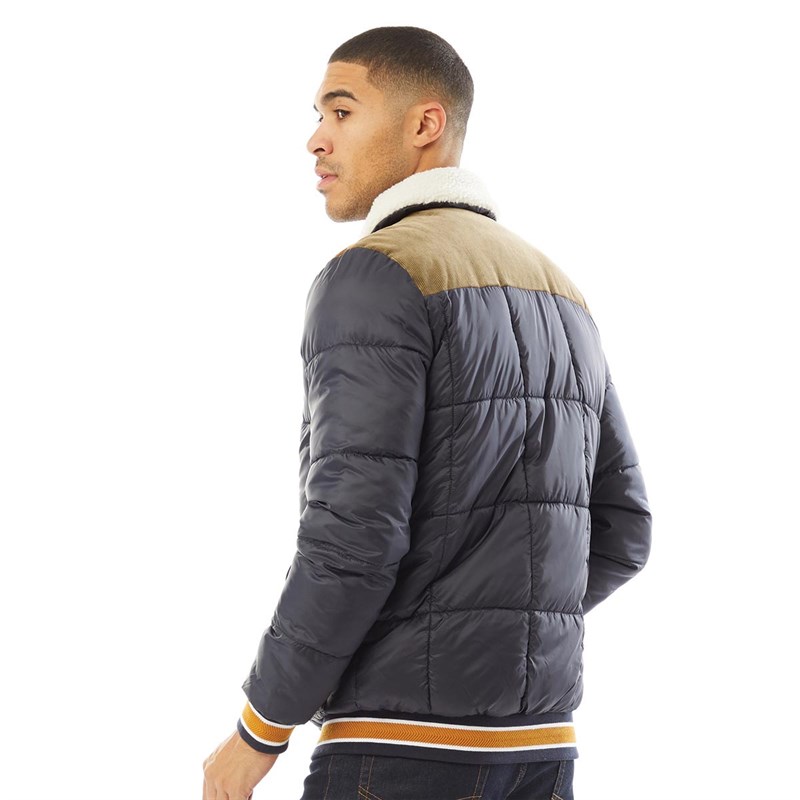 Superdry Vestes Downhill Racer Box Quilted Homme Bleu Marine