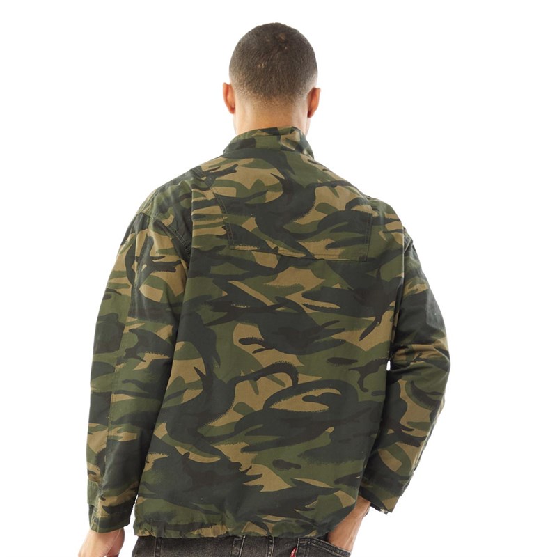 Superdry Mens Utility Overhead Jacket Camo