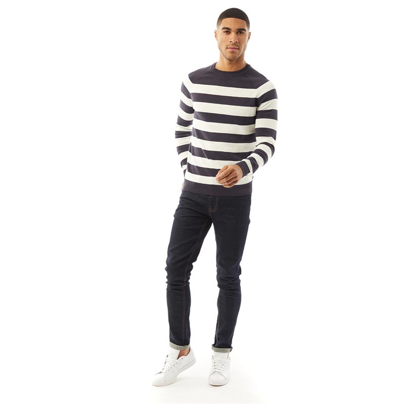 Superdry Męskie Orange Label Swetry Granatowy