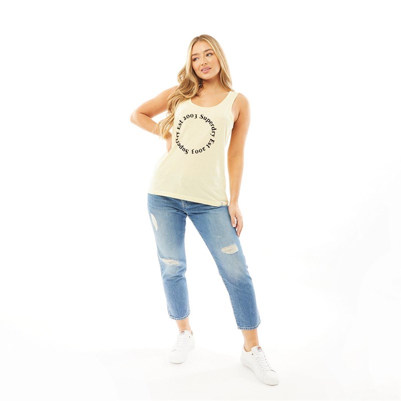 Superdry Womens Riley Girlfriend Jeans Authentic Light Wash