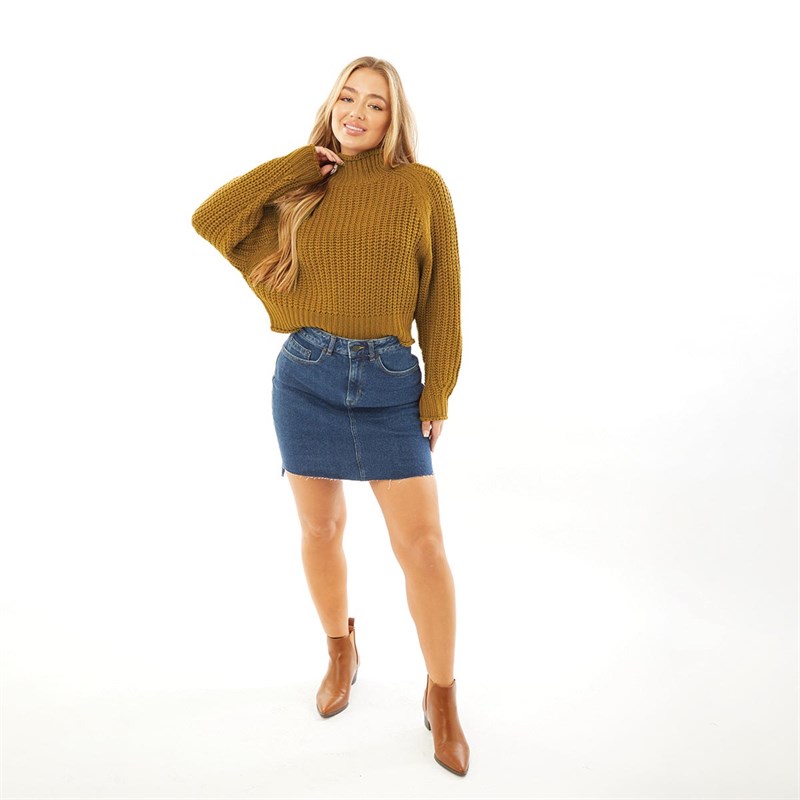 Superdry Damskie Denim Mini Spódnice Ciemny Indygo