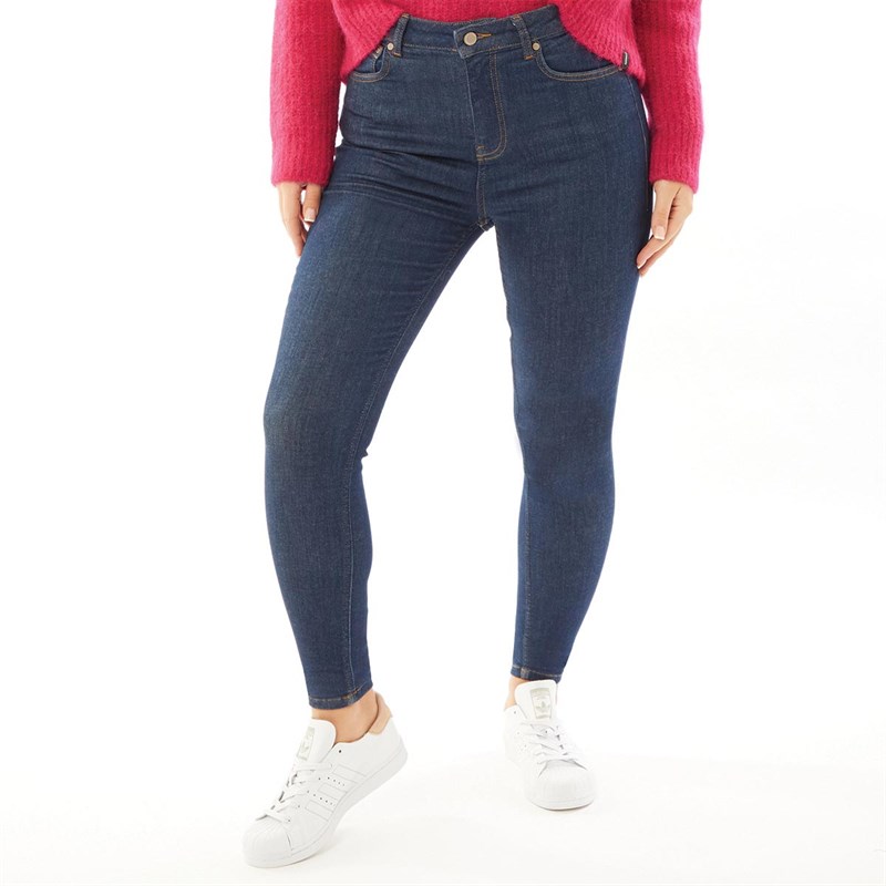 Superdry Jean Skinny High Rise Femme Indigo Foncé