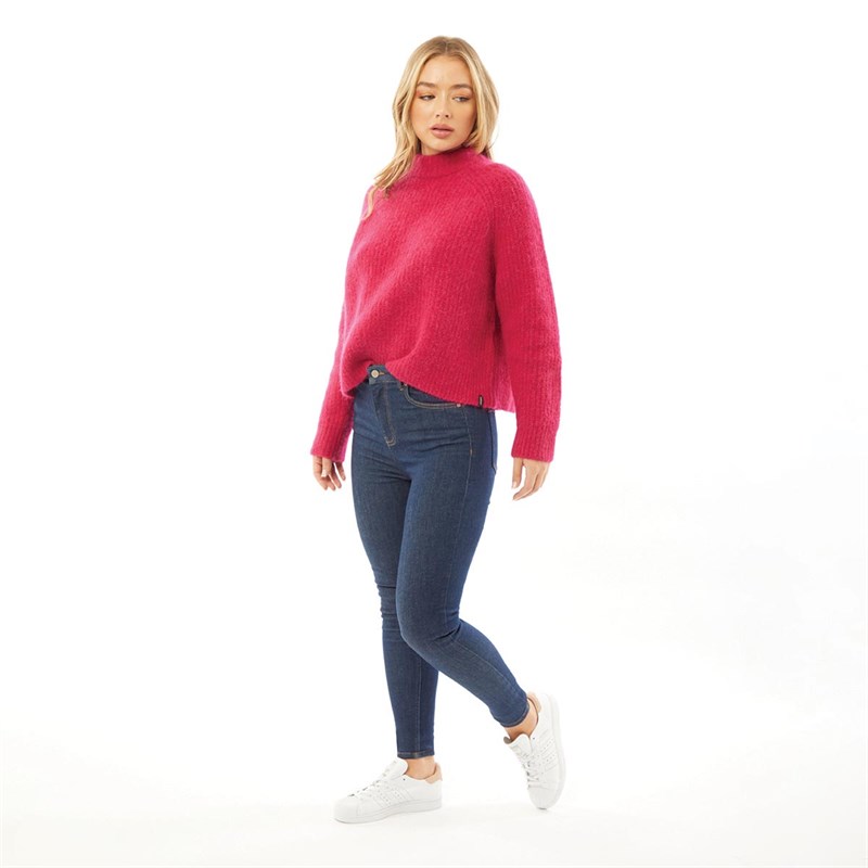 Superdry Jean Skinny High Rise Femme Indigo Foncé