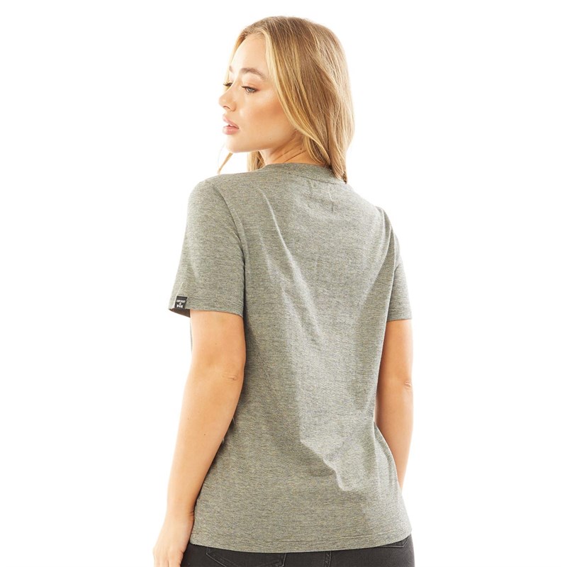 Superdry Dame Military Narrative T-shirts Sort