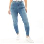 Superdry Damen Skinny Jeans Mittelblau