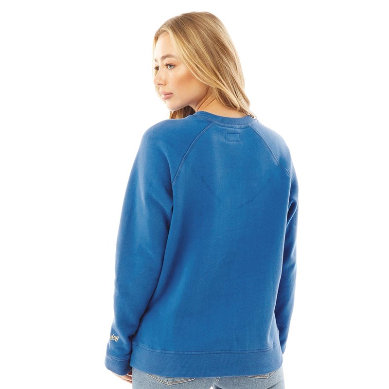 Superdry Damen Collegiate Athletic Sweatshirts Blau