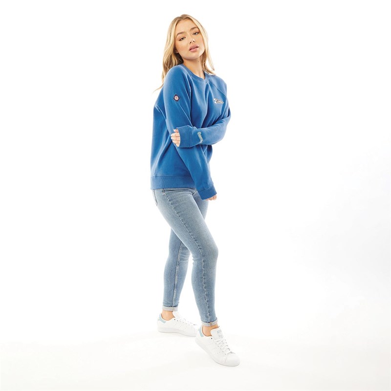 Superdry Damen Collegiate Athletic Sweatshirts Blau