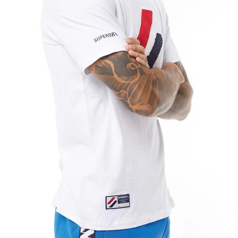 Superdry Mens Code Logo T-Shirt Optic