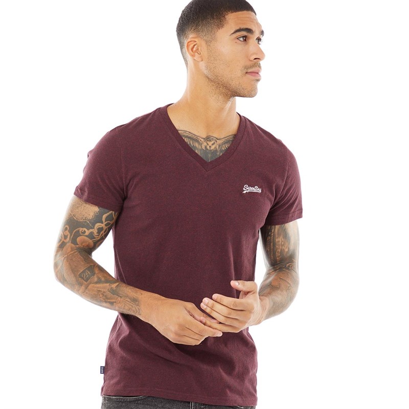 Superdry Herren T-Shirt Track Field | Schmale Passform & Strukturierte Grafik | 220 G/m² Baumwolle