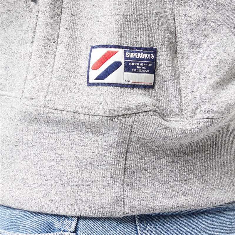 Superdry Heren Sportstyle Hoodies Gemeleerd Grijs