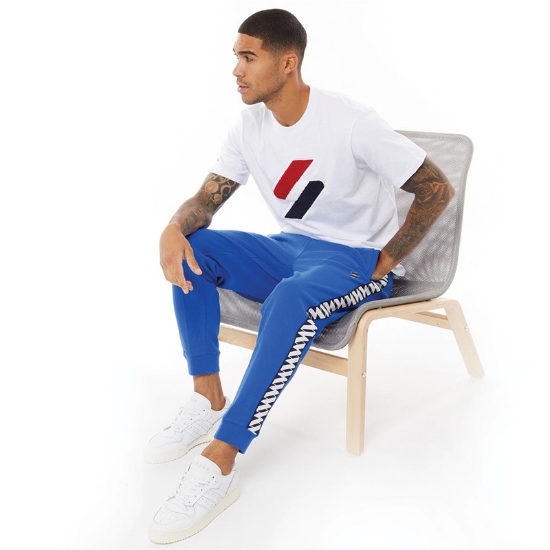 Superdry Pantalons de Jogging Code Homme Bleu