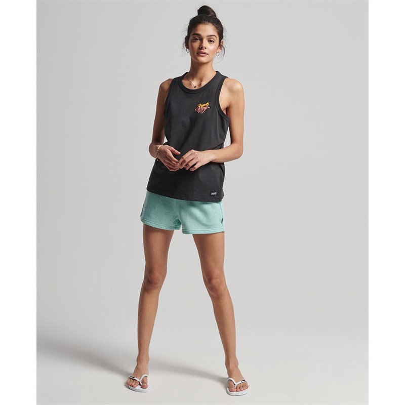 Superdry Dame Vintage Cali Overdele Vasket Sort