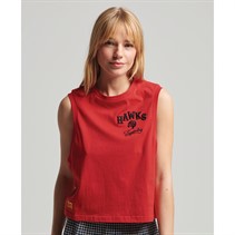 Superdry Dame Vintage Collegiate Overdele Rød
