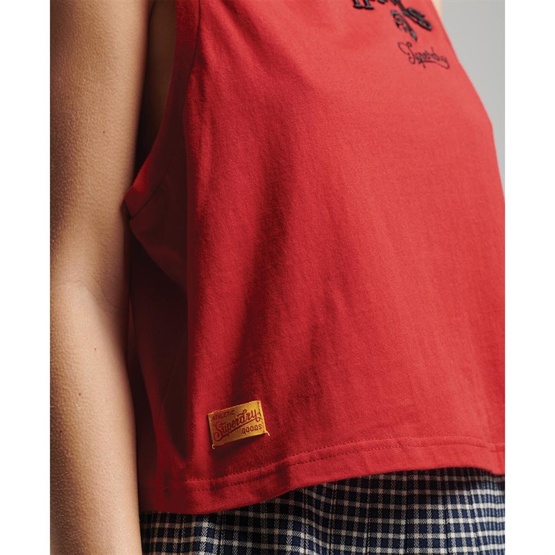 Superdry Dame Vintage Collegiate Overdele Rød