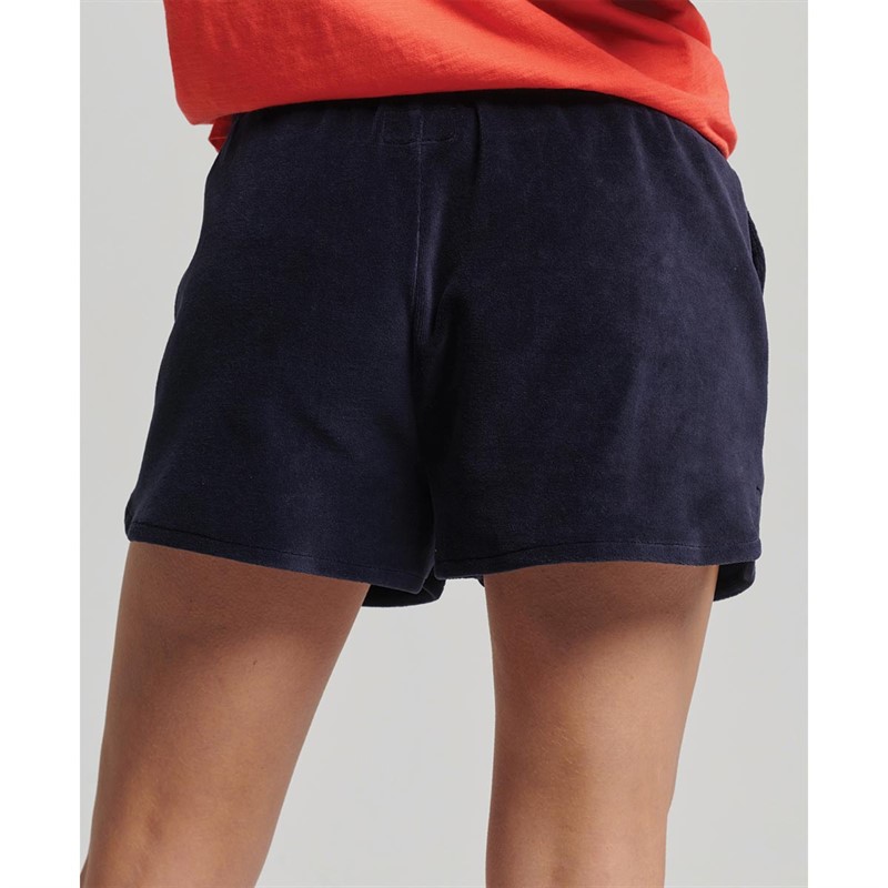 Superdry Shorts Vintage Racer Femme Bleu Marine