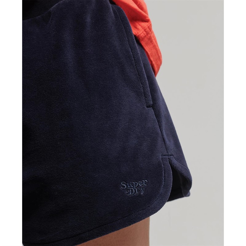 Superdry Shorts Vintage Racer Femme Bleu Marine