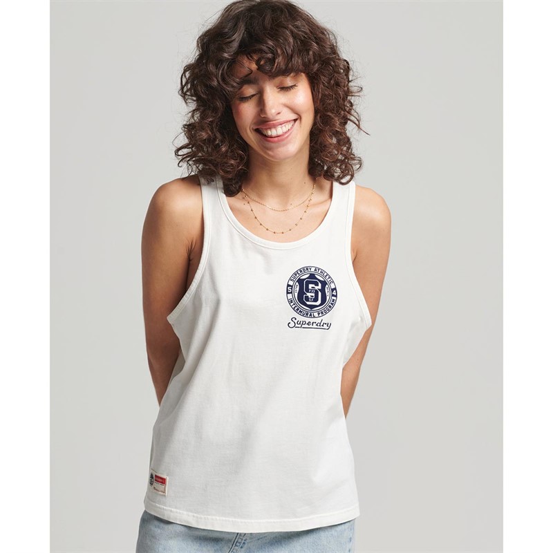 Superdry Hauts Vintage Athletic Femme Blanc