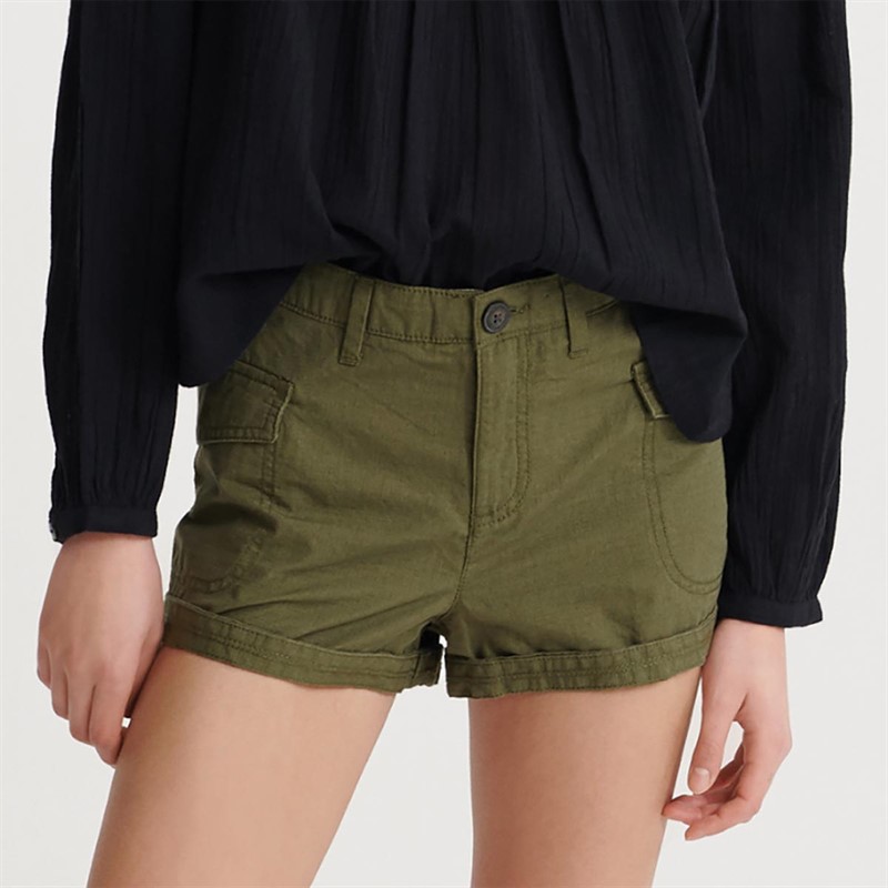 Superdry Dames Utility Shorts Kaki