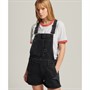 Superdry Damskie Vintage Dungaree Stroje Jednoczęściowe Czarny